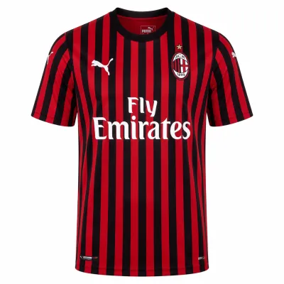 Presentation image of AC Milan 2019/20 Puma Home Shirt (Fly Emirates) - Men's Medium