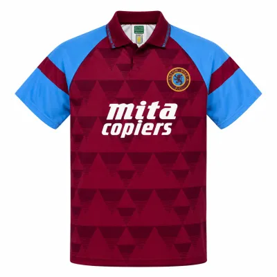 Presentation image of Aston Villa 1990-92 Score Draw Home Shirt (Mita Copiers) - Men's Medium
