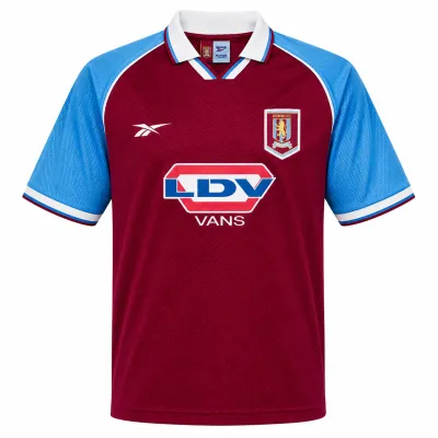 Presentation image of Aston Villa 1998/99 Reebok Home Shirt (LDV Vans) - Men's Medium
