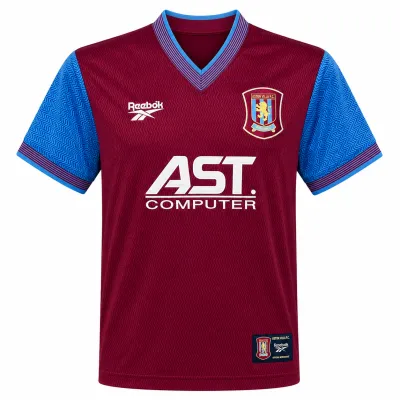 Presentation image of Aston Villa 1997/98 Reebok Home Shirt (AST Computers) - Men's Medium