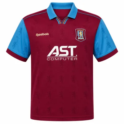 Presentation image of Aston Villa 1995-97 Reebok Home Shirt (AST Computers) - Men's Large