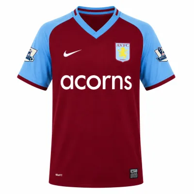 Presentation image of Aston Villa 2008/09 Nike Home Shirt (Acorns) - Men's Large