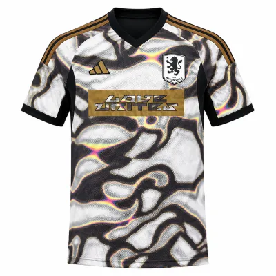 Presentation image of Aston Villa 2024/25 Adidas Pre-Match Pride 1 Shirt (Love Unites) - Men's Medium