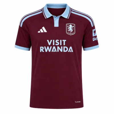 Presentation image of Aston Villa 2026/27 Adidas Home Shirt (Visit Rwanda) - Men's Medium