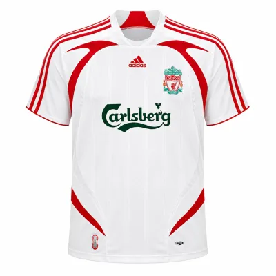 Presentation image of Liverpool 2007/08 Adidas Away Shirt (Carlsberg) - Men's Medium