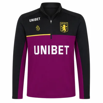 Presentation image of Aston Villa 2018/19 Luke 1977 Track 1/4 Zip Jacket (Unibet) - Men's Medium