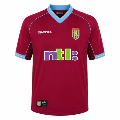 Presentation image of Aston Villa 2001/02 Diadora Home Shirt (NTL) - Men's Small