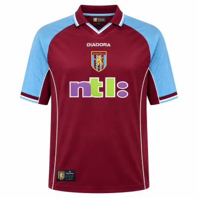 Presentation image of Aston Villa 2000/01 Diadora Home Shirt (NTL) - Men's XL
