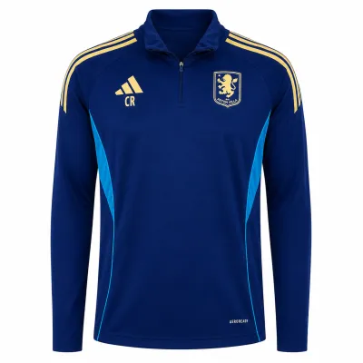 Presentation image of Aston Villa 2025/26 Adidas Track 1/4 Zip Jacket / 2 - Men's Medium