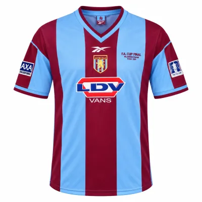 Presentation image of Aston Villa 1999/00 Reebok Home / FA Cup Shirt (LDV Vans) - Men's XL