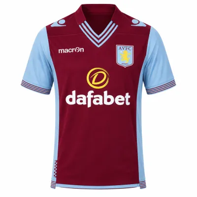Presentation image of Aston Villa 2013/14 Macron Home Shirt (Dafabet) - Men's Large