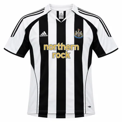 Presentation image of Newcastle United 2005-07 Adidas Home Shirt (Northern Rock) - Men's 3XL