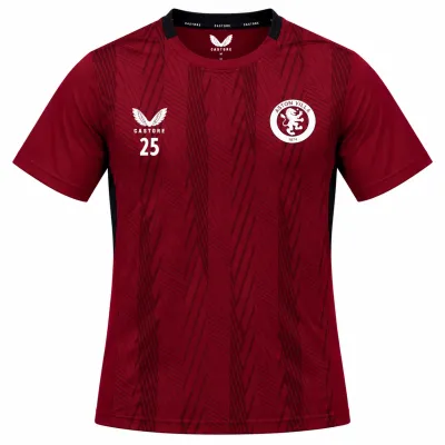 Presentation image of Aston Villa 2023/24 Castore Training 2 Match Worn Shirt - Men's Large