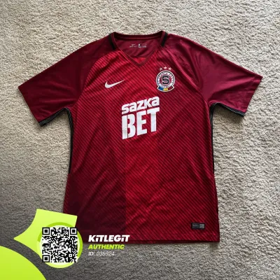 Front view of Sparta Prague Nike Home Shirt (Sazka Bet) - Men's Large