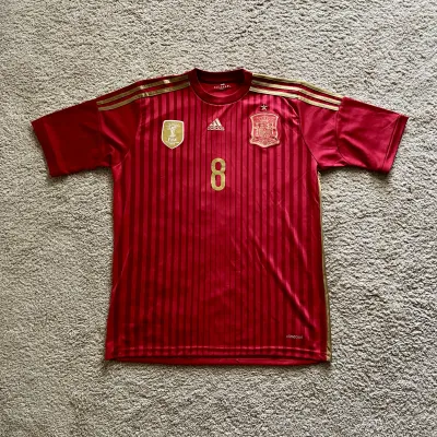 Front view of Spain 2014/15 Adidas Home Shirt