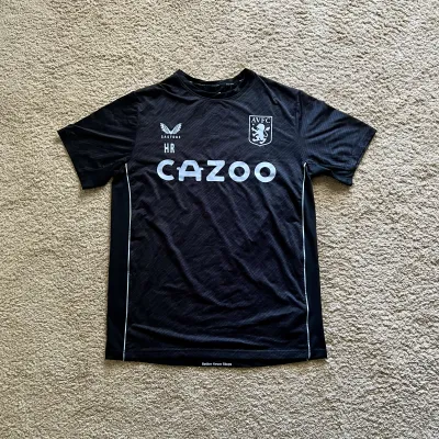 Front view of Aston Villa 2022/23 Castore 3 Training Match Worn Shirt (Cazoo) - Men's Medium
