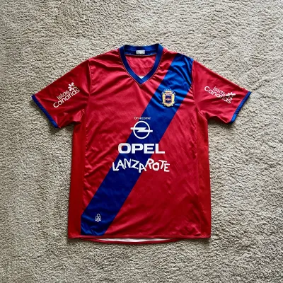 Front view of UD Lanzarote 2023/24 Home Shirt (Opel) - Men's Medium