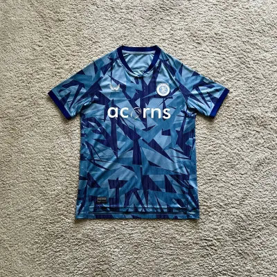 Front view of Aston Villa 2023/24 Castore 3rd Shirt (Acorns) - Junior XL