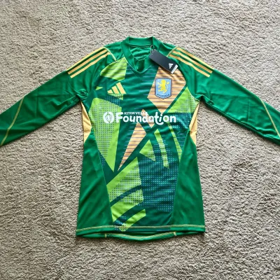 Front view of Aston Villa 2024/25 Adidas GK 1 Goalkeeper Pro Shirt (Aston Villa Foundation) - Men's Medium