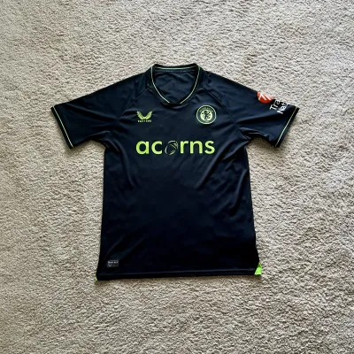 Front view of Aston Villa 2023/24 Castore Home Goalkeeper Shirt (Acorns) - Men's Medium