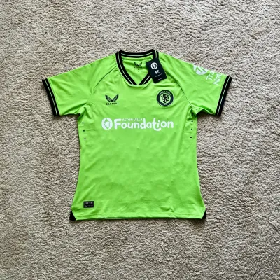 Front view of Aston Villa 2023/24 Castore Away Goalkeeper Pro Shirt (Aston Villa Foundation) - Women's Medium (12/14)