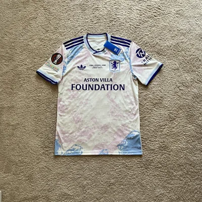 Front view of Aston Villa 2025/26 Adidas 3rd Shirt (Aston Villa Foundation) - Men's Medium