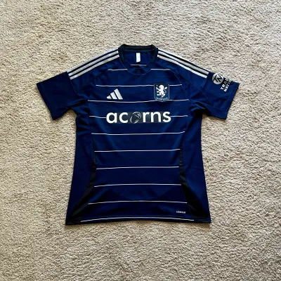 Front view of Aston Villa 2024/25 Adidas 3rd Shirt (Acorns) - Men's Large