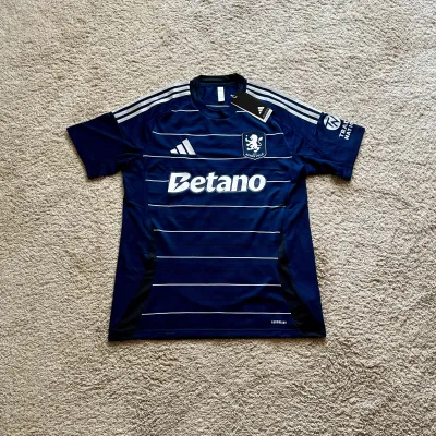 Front view of Aston Villa 2024/25 Adidas 3rd Shirt (Betano) - Men's Medium