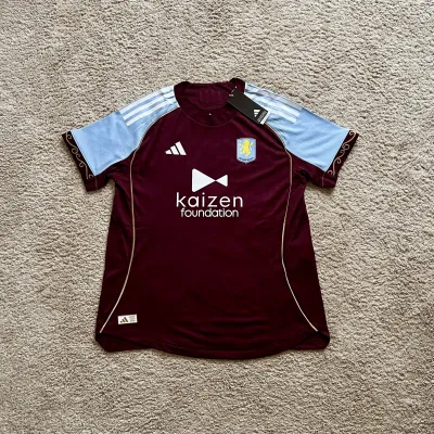 Front view of Aston Villa 2025/26 Adidas Home Pro Shirt (Kaizen Foundation) - Women's Large (16/18)
