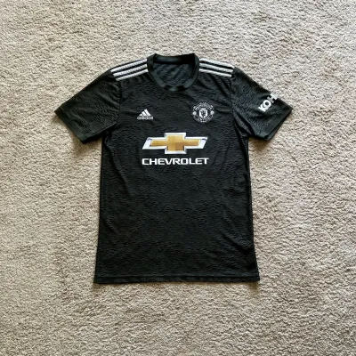 Front view of Manchester United 2020/21 Adidas Away Shirt (Chevrolet) - Men's Medium