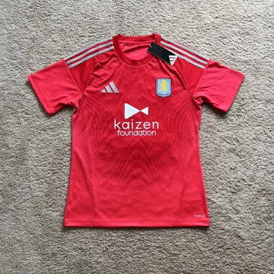 Front view of Aston Villa 2025/26 Adidas GK 3 Goalkeeper Shirt (Kaizen Foundation) - Men's Medium