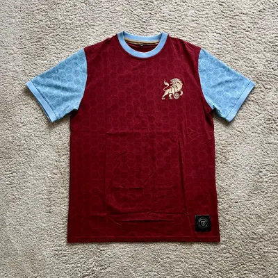 Front view of Aston Villa 1963-69 Football Town Home Shirt - Men's XXL