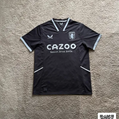 Front view of Aston Villa 2022/23 Castore Home Goalkeeper Shirt (Cazoo) - Men's Large