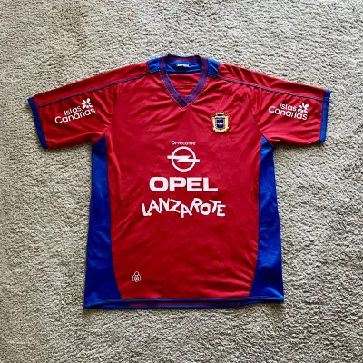 Front view of UD Lanzarote 2014-17 Home Shirt (Opel) - Men's Large