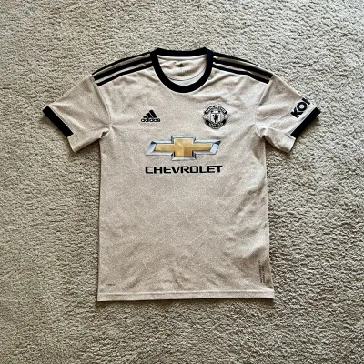Front view of Manchester United 2019/20 Adidas Away Shirt (Chevrolet) - Men's Small