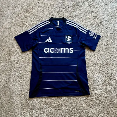 Front view of Aston Villa 2024/25 Adidas 3rd Shirt (Acorns) - Men's Medium