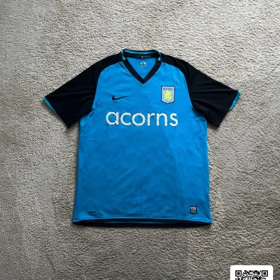 Front view of Aston Villa 2009/10 Nike 3rd Shirt (Acorns) - Men's Large