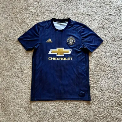 Front view of Manchester United 2018/19 Adidas 3rd Shirt (Chevrolet) - Men's Medium