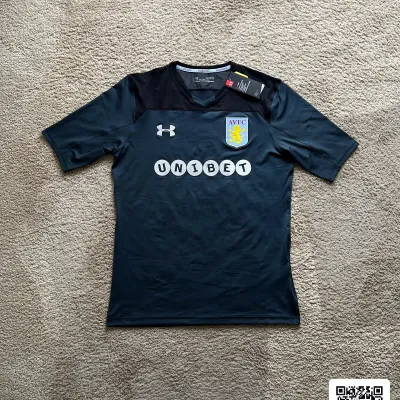 Front view of Aston Villa 2017/18 Under Armour Away Goalkeeper Shirt (Unibet) - Men's XL